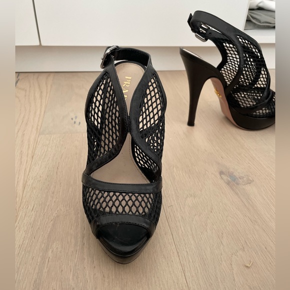 Vintage Prada net high heels size 37.5 - Picture 3 of 5